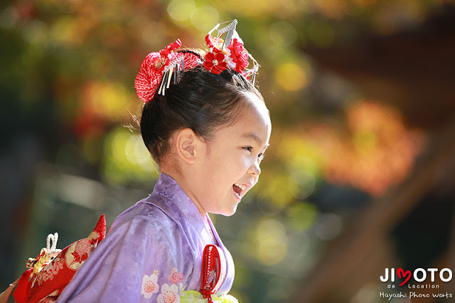 手向山八幡宮で七五三出張撮影