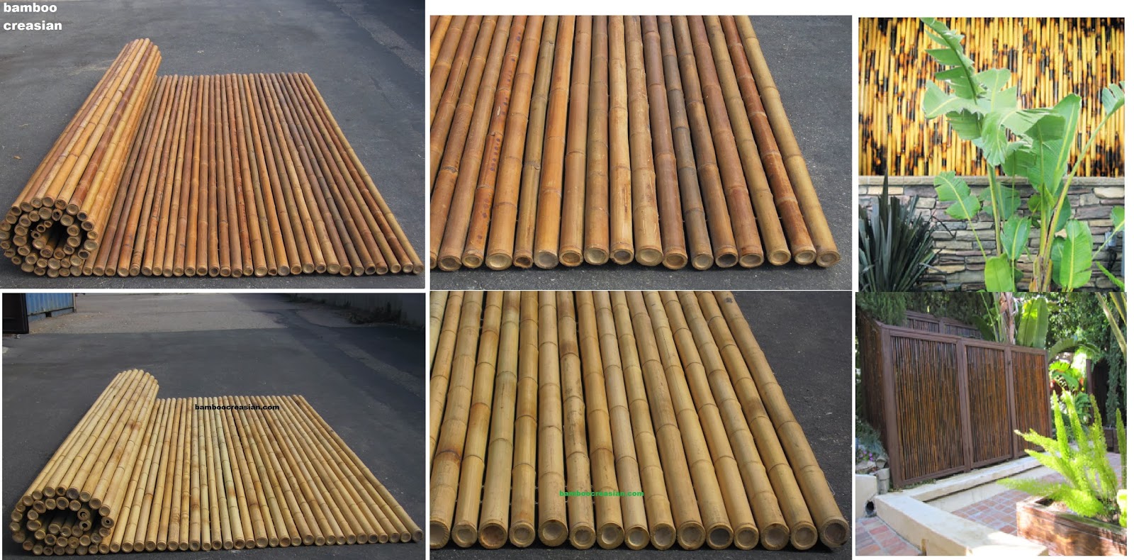 Beautiful Bamboo Cane's Panel Fence Rolls- Bamboo Fence ...