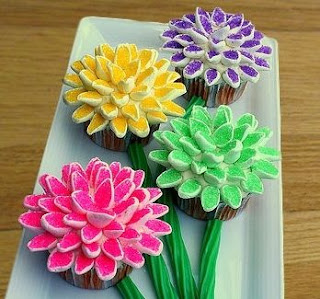 Cupcakes Decorados con Flores