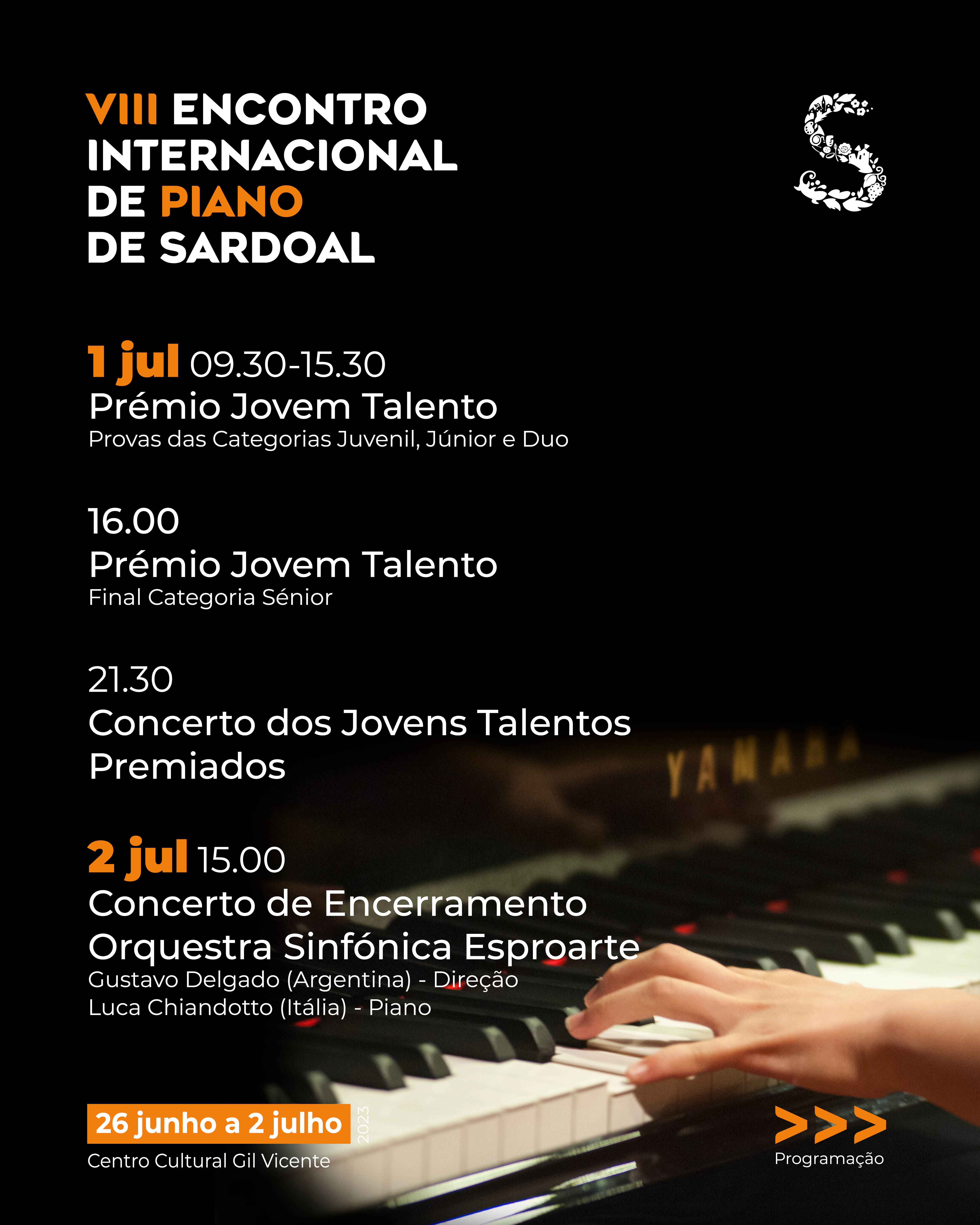 Encontro Internacional de Piano de Sardoal conta 60 músicos da Austrália,  Brasil, China, EUA, Itália, Japão e Portugal