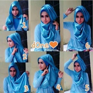 tutorial hijab pesta