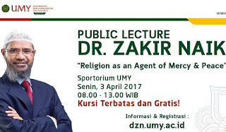 Live Streaming Ceramah DR. Zakir Naik di UMY(Universitas Muhammadiyah Yogyakarta) 3 April 2017