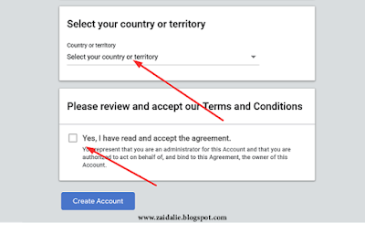 google adsense create account by zaid alie