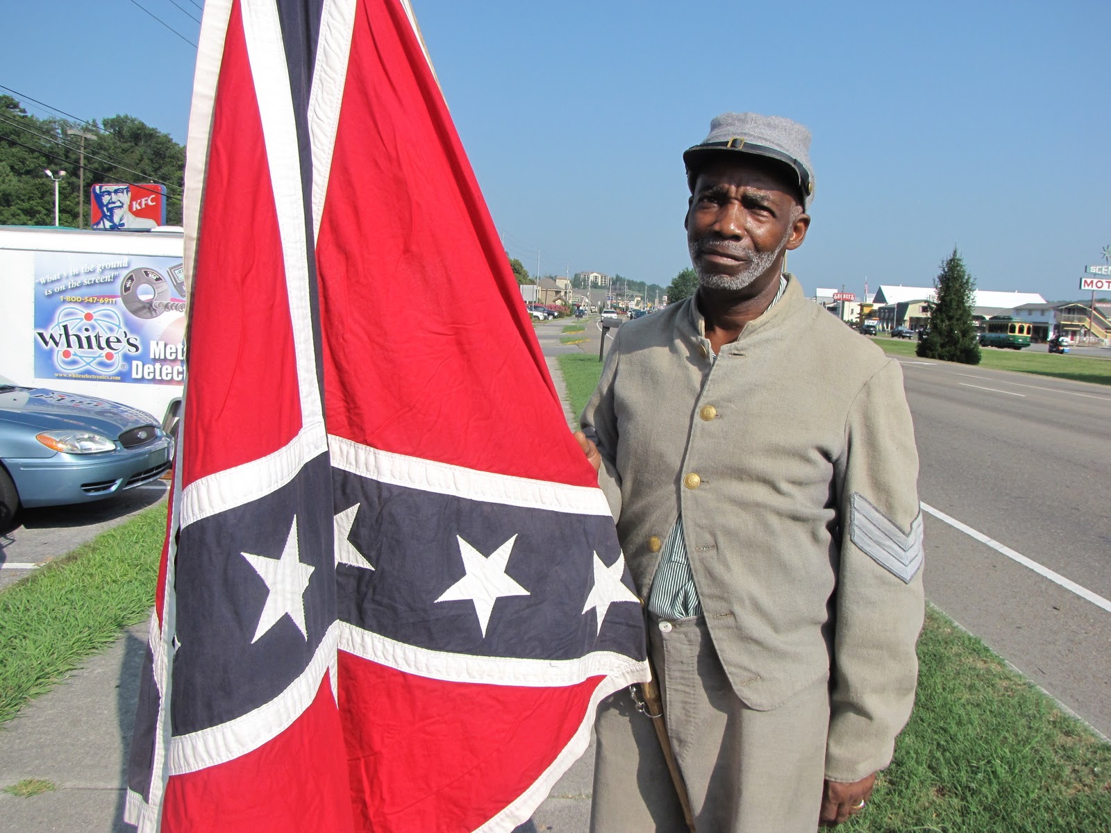 Douglass-Riverview News and Current Events: A Black Man and the Confederate  Flag: A Study of Contrasts