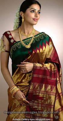 Bhoomika Chawla in Kancheepuram Silk Saree