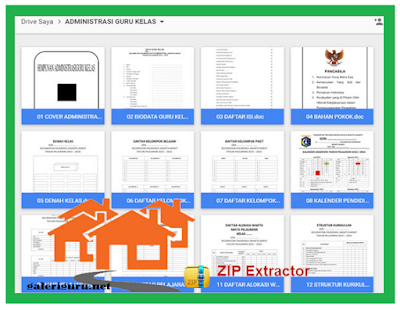 24 berkas administrasi guru dalam 1 file excel