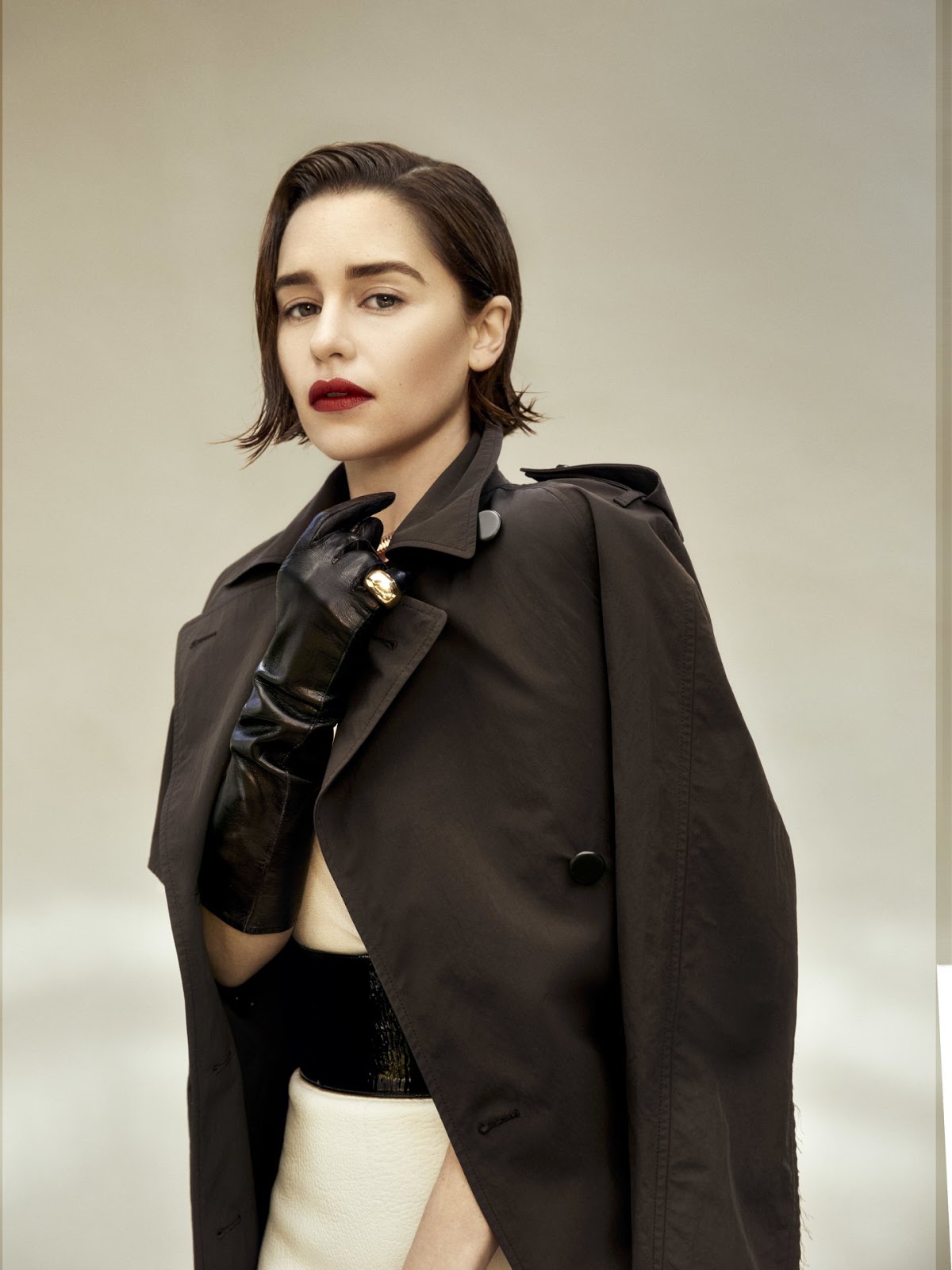 Emilia Clarke sexy fashion model photoshoot