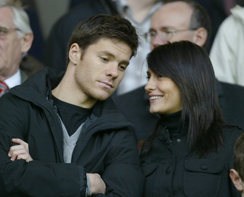 Xabi Alonso With Wife