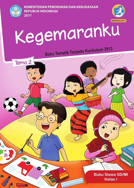 buku siswa kelas 1 sd mi tema 2 kegemaranku pdf revisi 2018 tahun 2019 2020