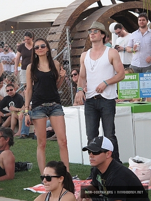 nina dobrev and ian somerhalder at coachella. Nina Dobrev amp; Ian Somerhalder