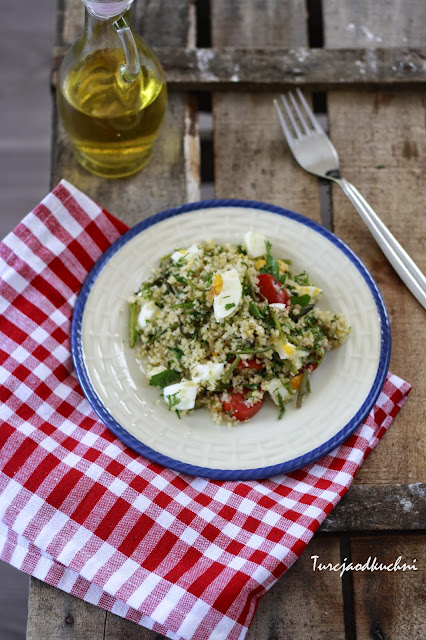 salatka szparagi kasza bulgur