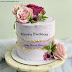 Pink Rose Birthday Cake With Name Pic Free Edit