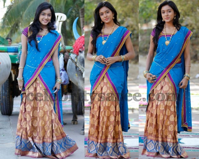 Vitika in Designer Half Saree