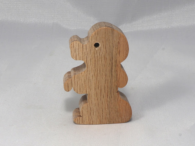 Wood Toy Poodle Puppy Dog Cutout. Handmade, Stackable, Unfinished, Unpainted, and Ready to Paint. From the Itty Bitty Animal Collection
