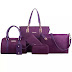 SoKaNo Trendz SKN811 6 Pcs Nylon Back Premium Set- Purple  