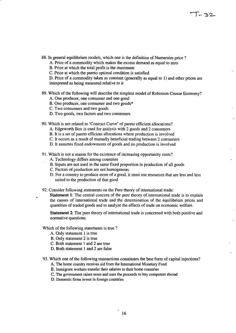 M.A in Economics Entrence Question paper'2019 | Guahati University Entrance Exam PG