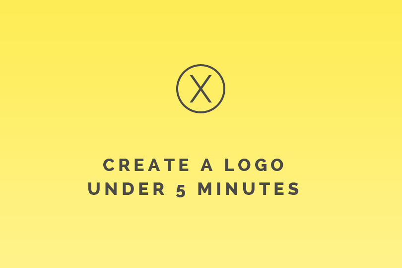 How to build a logo in under 5 minutes