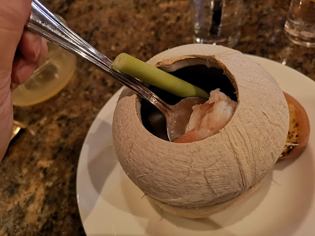 Seafood in Young Coconut