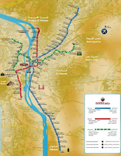 mapa metro cairo