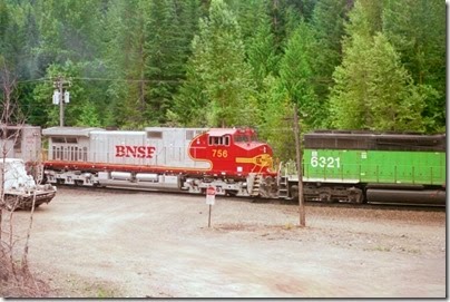 259160270 BNSF C44-9W #756 at Berne, Washington in 2002