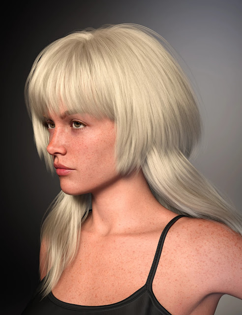 FE Long Jellyfish Hair for Genesis 9 by Daz 3D