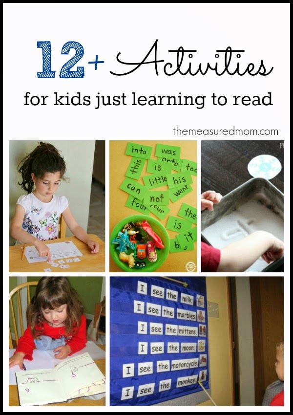 early reading recommendations activities printables