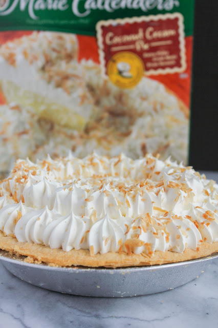 Toasted Coconut Cream Pie with Caramel Drizzle | The Chef Next Door