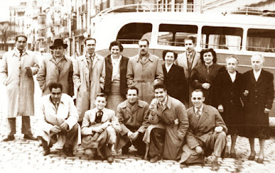 Equipo de ajedrez del Casal Catòlic de Sant Andreu en 1957