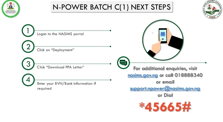 Npower begin Sending of Text Message To Batch C Stream 1 Beneficiaries