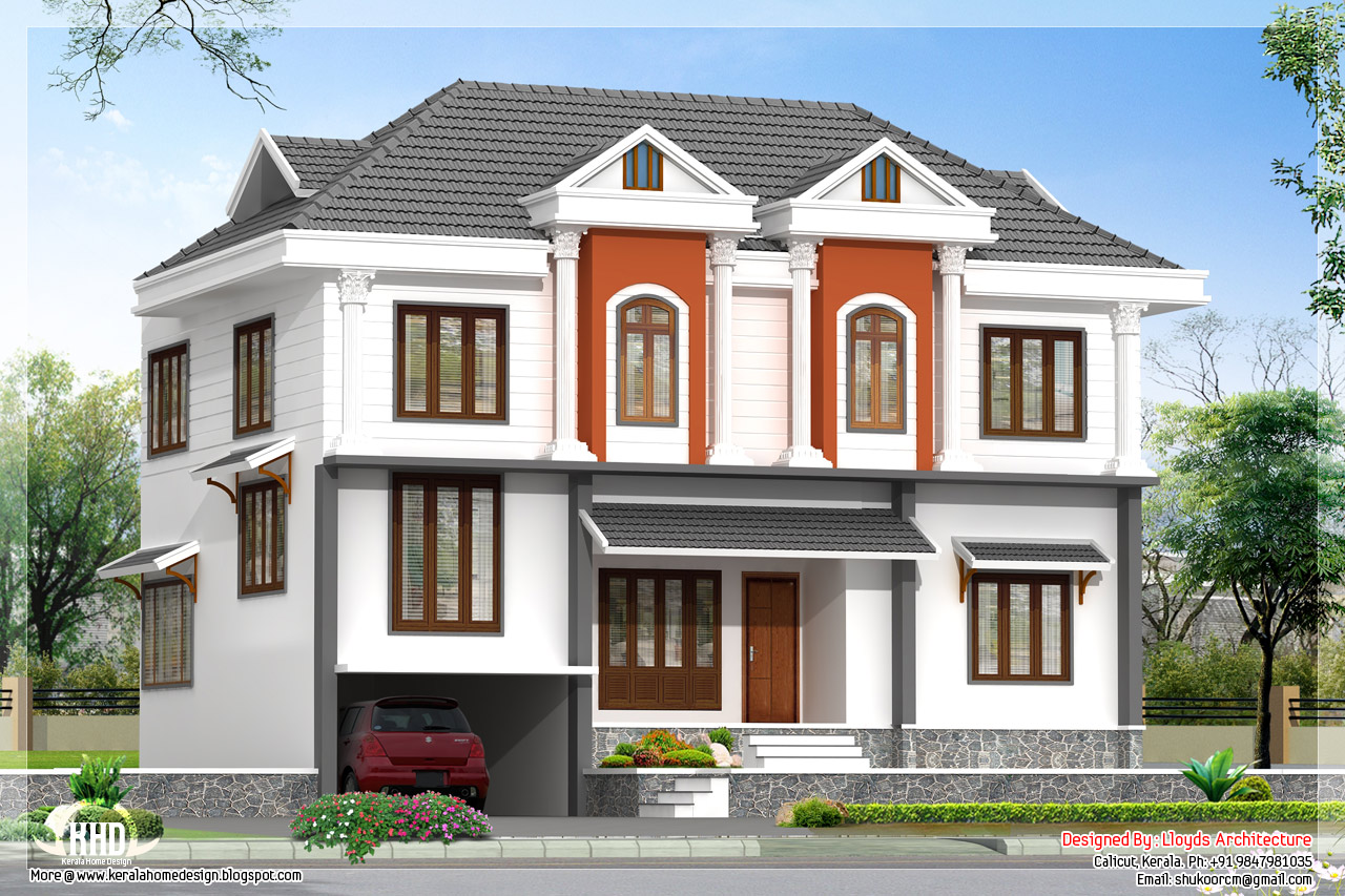 2172 sq feet villa 3D  view and floor plan  Home  Design Plans 