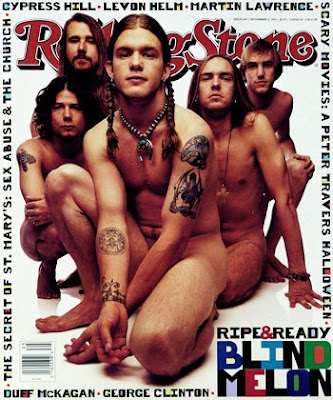 Blind Melon in rolling stone posture