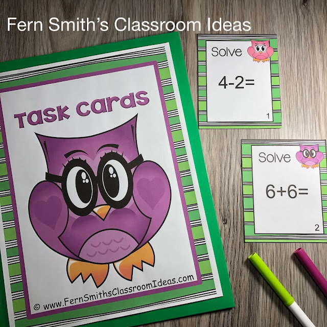 Click Here to Download these Cute Owl Themed Addition and Subtraction Task Cards for Your Class Today!