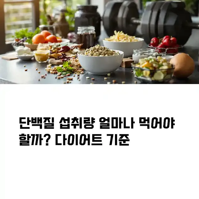 단백질 섭취량 얼마나 먹어야 할까? 다이어트 기준 공개