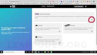 Langkah 3 Tutorial PWABuilder by Leafcoder