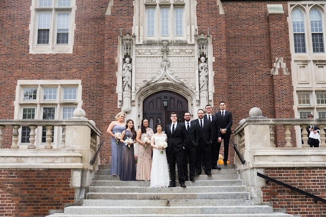 Bridal party at Grosse Point Academy