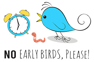 No Early Birds Clip Art