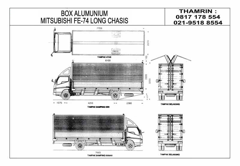 DEALER TRUCK MITSUBISHI Spec Karoseri Wing Box