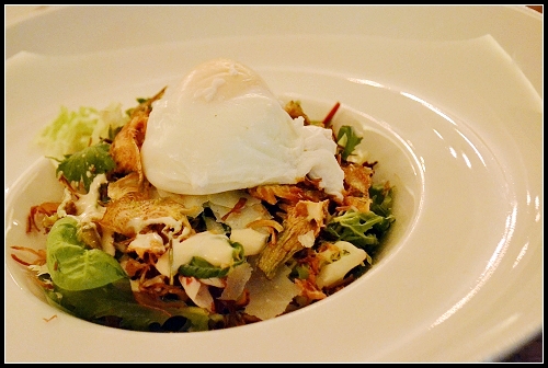 Ornina - fried artichoke salad, poached egg, parmesan cheese photo Ornia01_zps035cc8ed.jpg