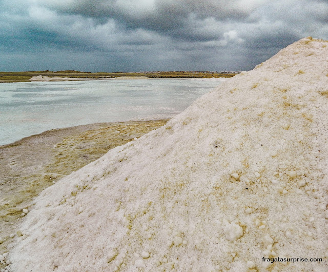 Salina na Ilha do Sal em Cabo Verde