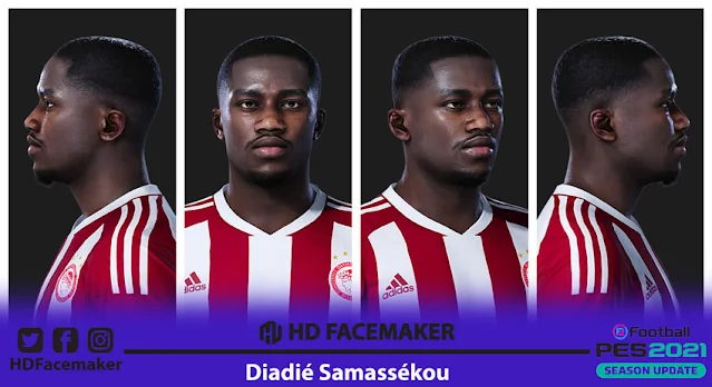 Diadie Samassékou Face For eFootball PES 2021
