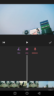 Cara edit video menambah musik pada video menggunakan aplikasi Inshot di Android
