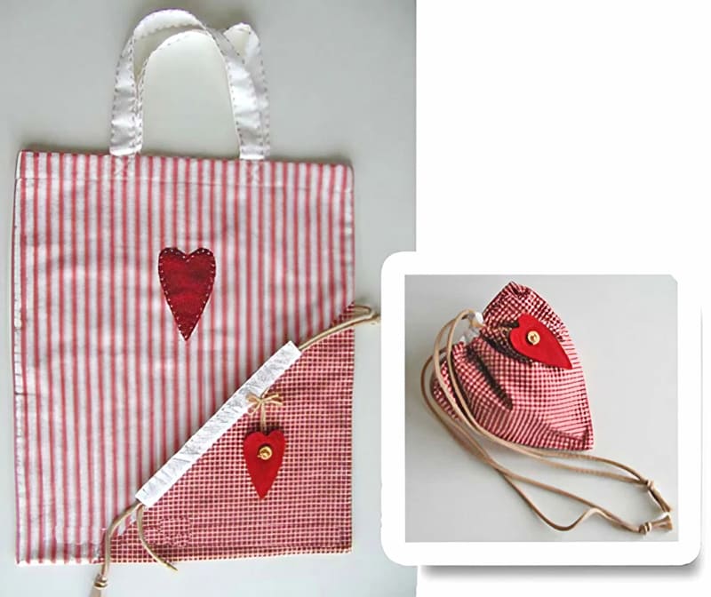 DIY Foldable Shopping Bag 'Strawberry'
