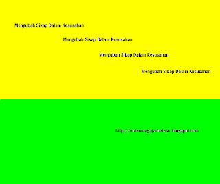 Mengubah Sikap Dalam Kesusahan