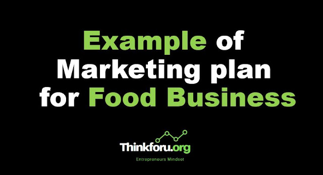 Cover Image of Example of marketing plan for food business