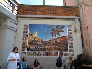 Vernazza: gigantografia foto alluvione 25 ottobre 2011