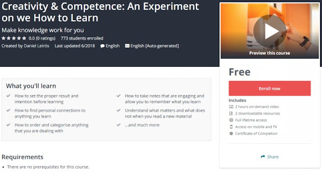 [100% Free] Creativity & Competence: An Experiment on we How to Learn