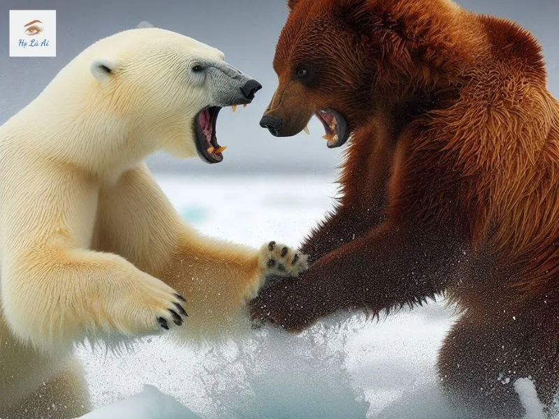 Polar Bear vs Grizzly Bear