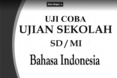 Soal Latihan US/M SD/MI Tahun 2017