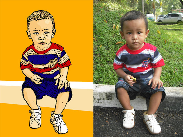 kartun dengan photoshop