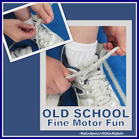 photo of: Tying Shoes: Art of Fine Motor Development